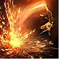 Schwarzpulver-Blitz