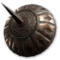 Runengeschmiedeter Stachel-Faustschild