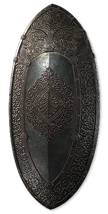 Runengeschmiedeter Schmelztiegel-Turmschild